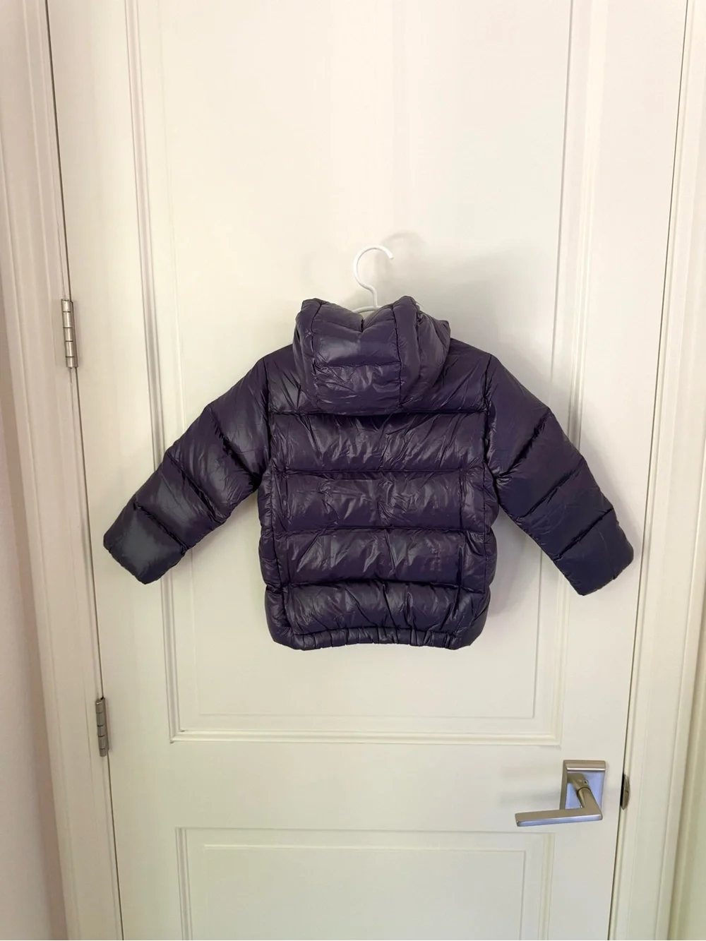 Patagonia Baby Hi-Loft Down Sweater Hoody Jacket Plummet Purple 4T or 5T New Tag
